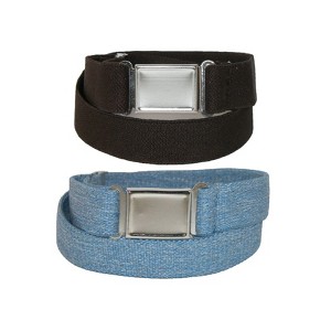 CTM  Elastic Belt with Magnetic No Show Flat Buckle (Pack of 2 Colors) - 1 of 4
