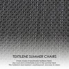Kozyard 3 Pieces Outdoor Patio Rocking Sling Chair Powder Coated Aluminum Frame Breathable Mesh Fabric for Patio Porch Yard Garden - 4 of 4