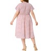 Agnes Orinda Women's Stylish Plus Size Trendy Smocked Waist A-Line Flowy Midi Sundresses - 4 of 4
