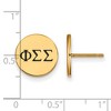 Black Bow Jewelry 14k Yellow Gold Plated Sterling Silver Phi Sigma Sigma Greek Life Stud Earring - image 2 of 3