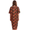 Just Love Womens Nightgown - Short Sleeve Henley Oversized Sleepwear Gown - 3 of 3