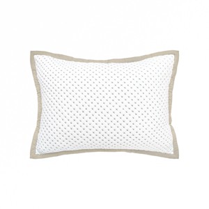 EY Essentials 20" x 26" Hanima French Grey Cotton Standard Sham - Machine Washable - 1 of 2