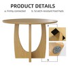 SpassWay 30"H Modern Wood Dining Table Conference Table Kitchen Table Gaming Table with Double Pedestal Black/Walnut/Natural Wood - 4 of 4
