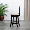 CAVINAS 24" Counter Height X-Back Chair, Swivel Stool, Bistro Chairs, Swivel Dining Chair, Fabric Seat - 2 of 4