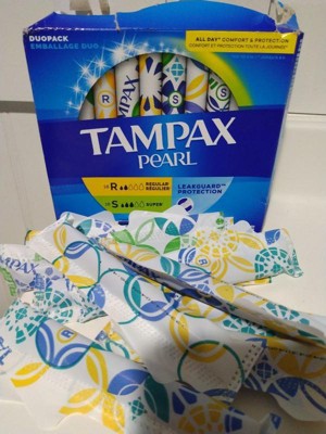 Tampax Pearl Tampons Super Absorbency With Leakguard Braid