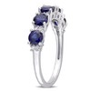 EVERLY JEWELRY | Multiple-color option in Silver Eternity Ring with Multiple color gemstone Options. - 2 of 4