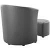 Modway Divulge Armchair and Ottoman - Gray - 4 of 4