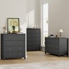 3 Dresser for Bedroom, 29" Tall Dresser, Modern Tall Drawer Dresser with Storage, Wooden Closet Dressers Chest of Drawers, White - 3 of 4