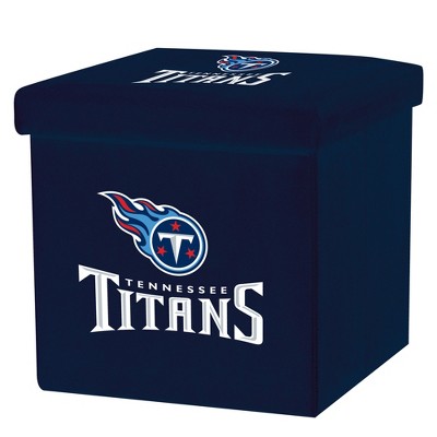 NFL Franklin Sports Tennessee Titans Storage Ottoman with Detachable Lid