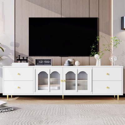 Modern TV Stand for TVs up to 75", 70.9'' Entertainment Center with 4 Drawers, Media Console Table, Storage Cabinet for Living Room Bedroom