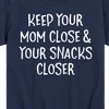 Boys' - Instant Message - Mom Close Snacks Closer Short Sleeve Graphic T-Shirt - 2 of 4