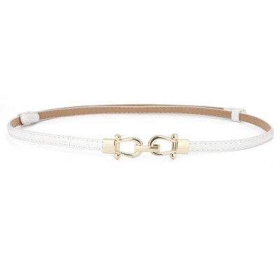 white-double round buckle