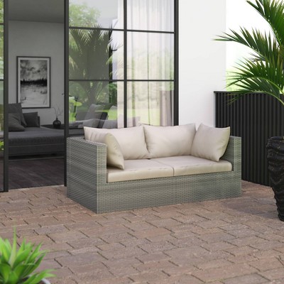 2pc Outdoor Sectional Loveseat - Cream - TK Classics