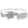 vidaXL Garden Sofa Set Grey - 3 of 4