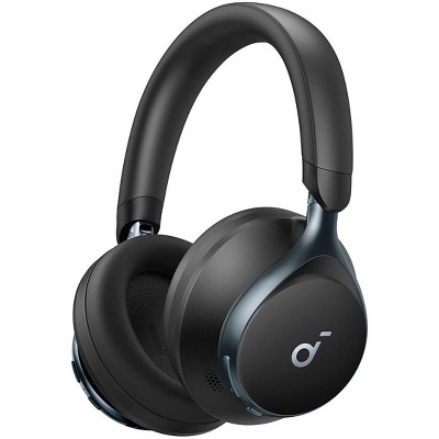 Refurbished: Soundcore by Anker Space One True Wireless Noise Cancelling Over-the-Ear Headphones - Black - Refurbished