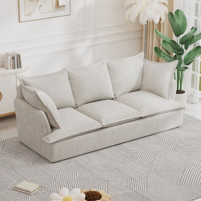 NicBex Couches for Living Room 38" Single Sofa Chair Chenille Armchair Accent Chair Teddy Fabric Upholstered Lounge Chair for Bedroom