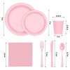 Crown Display 350-Piece Disposable Dinnerware Set – Paper Plates, Paper Cups, Napkins, Plastic Forks, Knives & Spoons – Serves 50 Guests - 4 of 4