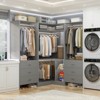 Besiost 81-In Closet System Set with Wood Drawers, Corner Closet Organizer with Hanging Rods - 2 of 4