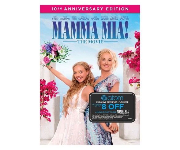Mamma Mia! The Movie + Atom Tickets Offer (DVD)