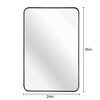 ALEXOUN 24 x 36 Inch Rounded Rectangular Bathroom Vanity Mirror for Wall, Modern Mirror for Room Decor,Wall-Mounted Mirrors for Home Decor, - 3 of 4