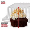 Stock Your Home Disposable Clear Plastic Mini Cupcake Containers (40 Pack) - 3 of 3