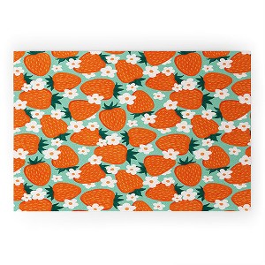 Avenie Strawberry Summer Welcome Mat -Society6 - 1 of 3
