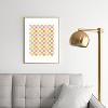 Iveta Abolina Eclectic Checker Check Cream Metal Framed Art Print - Deny Designs - 2 of 4
