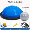 23In 1600 Lbs Half Balance Ball , Inflatable Half Ball Balance Trainer with 2 Bands, Pump, Extra Ball Included - 3 of 4