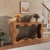 63" Narrow Farmhouse Console Table w/ Storage - Brown Wood Industrial Sofa Table for Entryway, Hallway, Foyer & Living Room - 3 of 4