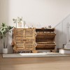 Shoe Cabinet with 2 Flip Down Drawers & 2 Hooks, Farmhouse  Entryway Shoe Storage Organizer With adjustable shelves for Hallway, Small Spaces - 4 of 4