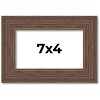 PosterPalooza | 7x4 Wide Barnwood Picture Frame, UV Acrylic, 6 Finishes - Grey, Brown, White, and Black - 2 of 4