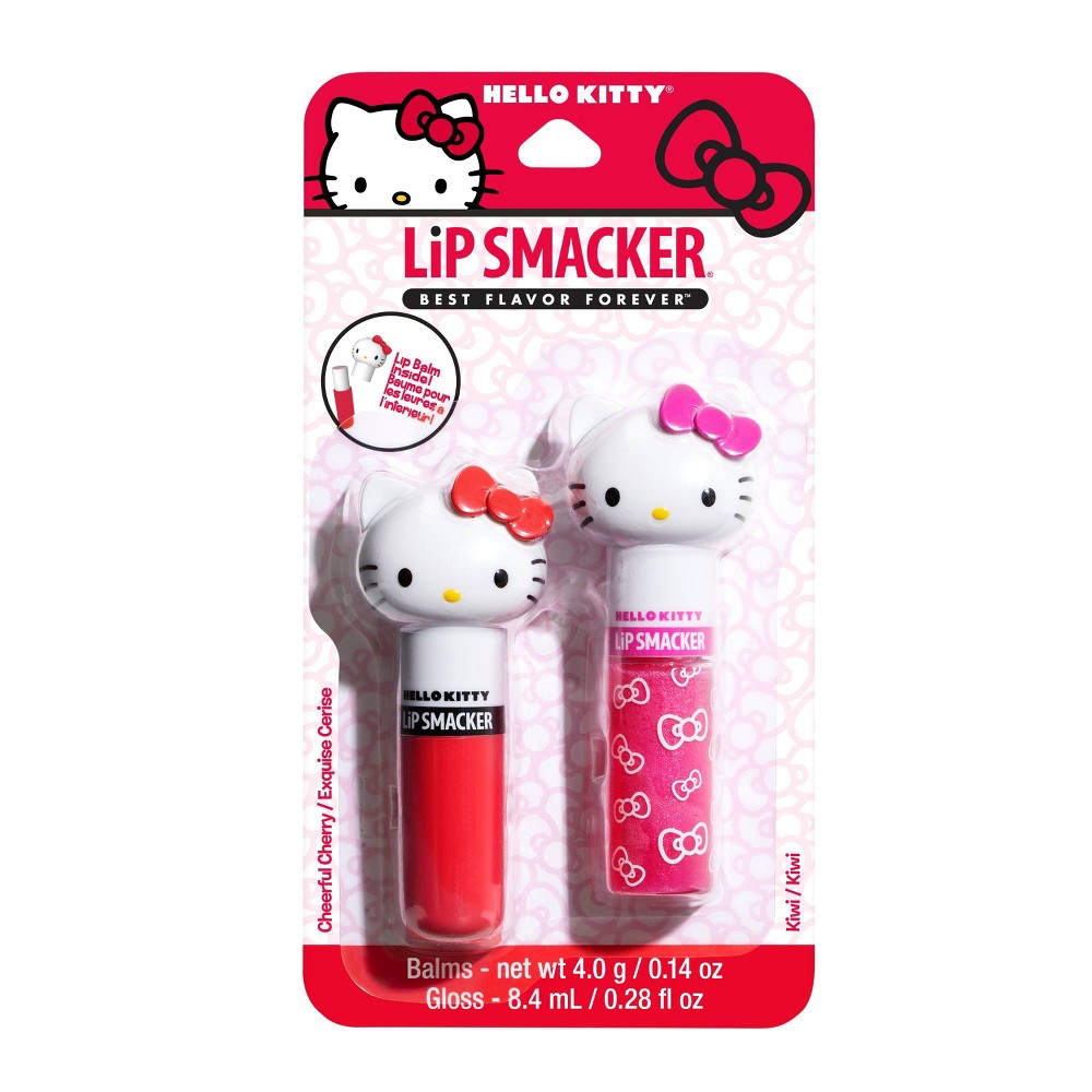 Photos - Cream / Lotion Lip Smacker Lip Balm - Hello Kitty - 0.42oz/2pc 