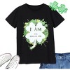 Garvee Women Shamrock T-Shirt, Funny St.Patricks Day Shirt with Shamrock Glasses for Women - 4 of 4