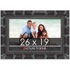 PosterPalooza | 26x19 Wide Bamboo Picture Frame, UV Acrylic, 4 Finishes - Brown, Black, Silver, and Natural - 2 of 4