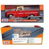 1966 Chevrolet C10 Fleetside Pickup Truck Red with Cream Top "American Classics" 1/24 Diecast Model Car by Motormax - 3 of 3