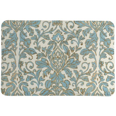 Laural Home Antique Damask 20"W x 30"L Memory Foam Rug