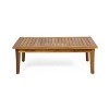 Nicholson Outdoor 4 Seater Acacia Wood Chat Set - Teak/Beige - Christopher Knight Home: Patio Conversation Set with Cushions & Coffee Table - 4 of 4