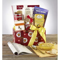 GreatFoods Get Well Gift Basket with Campbell;s Chicken Noodle Soup and Lemon Tea - Deluxe