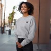Dalix Butterfly Embroidered Fleece Relaxed Boxy Fit Long Sleeve Crewneck Sweatshirt Womens - 4 of 4