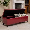 NicBex Modern 51.25" Storage Bench Wood Accent Stools with Cushioned Top for Bedroom and Entryway - 2 of 4