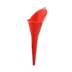Unique Bargains Red Plastic Universal Car Auto Oil Water Fuel Gas Petrol Funnel 9.6"x2.9" - 1 of 4