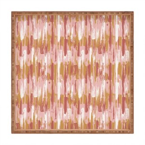 Wagner Campelo AMMAR Rose 12" x 12" Square Medium Bamboo Tray - Deny Designs - 1 of 2