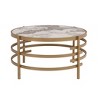 NicBex Modern 32.48" Round Coffee Table with Smooth Edges and Iron Frame for Living Room - 3 of 4