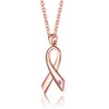 "Teens/Young Adults 18K Rose Gold Plated Infinity Pendant Necklace – Elegant and Timeless Jewelry" - 4 of 4