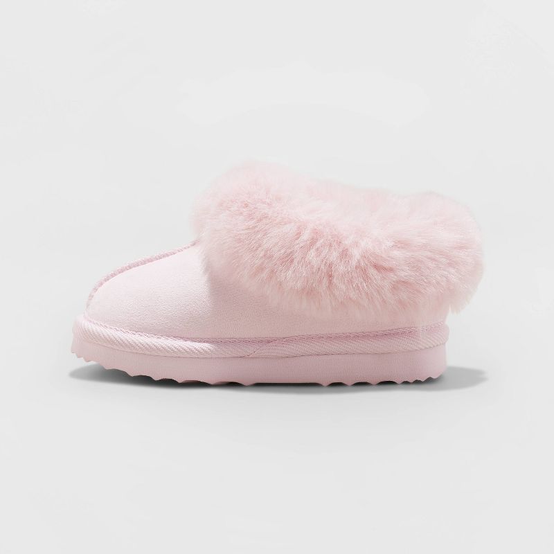 Toddler Callie Faux Fur Cuff Bootie Slippers - Cat & Jack™, 2 of 9
