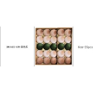 COZONY 25-Piece 6cm Velvet Christmas Ornament Balls Set for Tree and Home Decor - 1 of 4