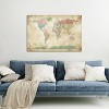 World Cities Map by Michael Tompsett Unframed Wall Canvas - iCanvas - 4 of 4