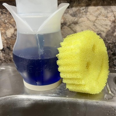 Scrub Daddy Soap Dispenser - Soap Daddy, Dual Action Bottle for Kitchen &  Bathroom Sink or Shower, Refillable with Dish Washing up Liquid or Hand