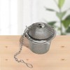 Unique Bargains Tea Infuser Tea Egg Design Infuser Traditional Style Hand Wash Stainless Steel Silver Tone 1Pcs - 2 of 4