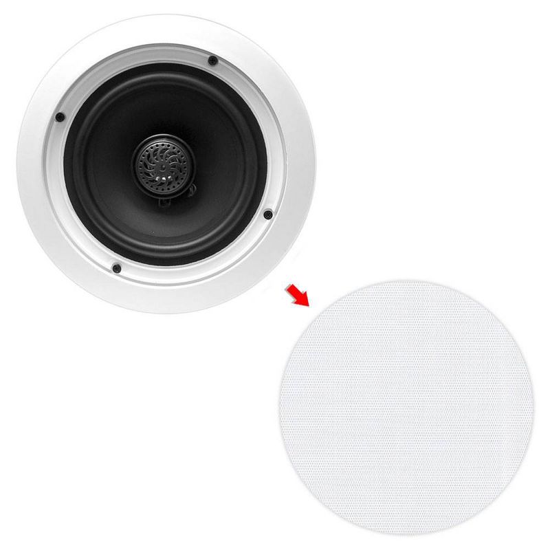 Pyle Home 6.5 Inch 250W 2 Way In Wall In Ceiling Stereo Speaker, Pair | PDIC60T, 3 of 7